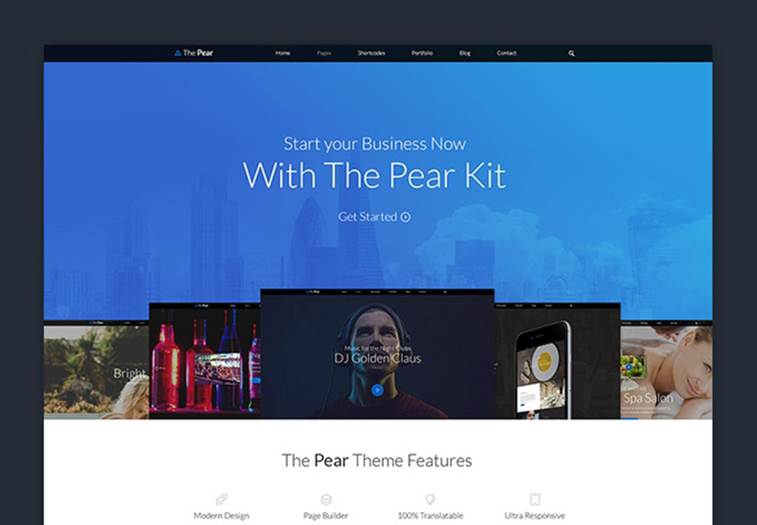 Pear Landing Page - Free Website Templates