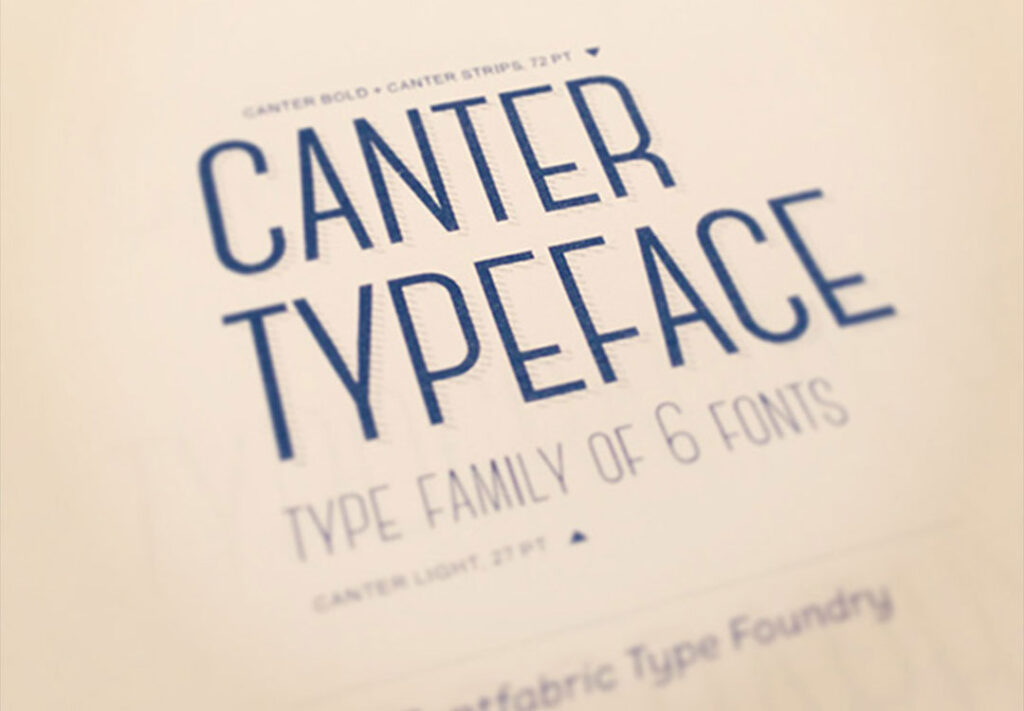 Canter typeface download free fonts
