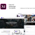 Free XD Webpage Design Featured