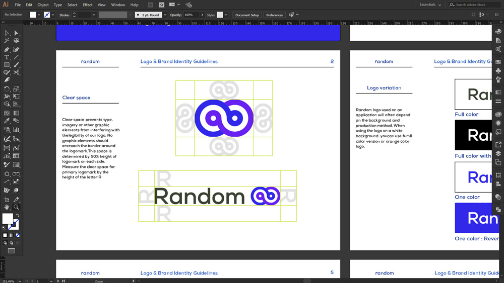 Logo-Variation-Free Brand Manual Design Template