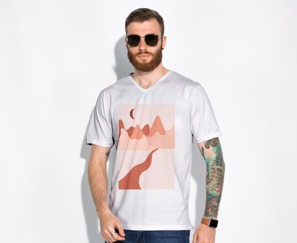 Men Tshirt Mockup : Elevate Your Fashion Brand - Graphic Shell