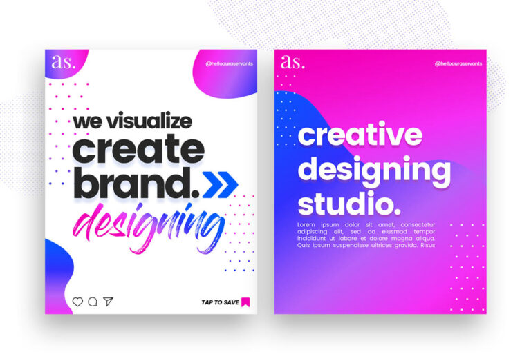 Stunning Instagram Carousel Template - Free PSD - Graphic Shell