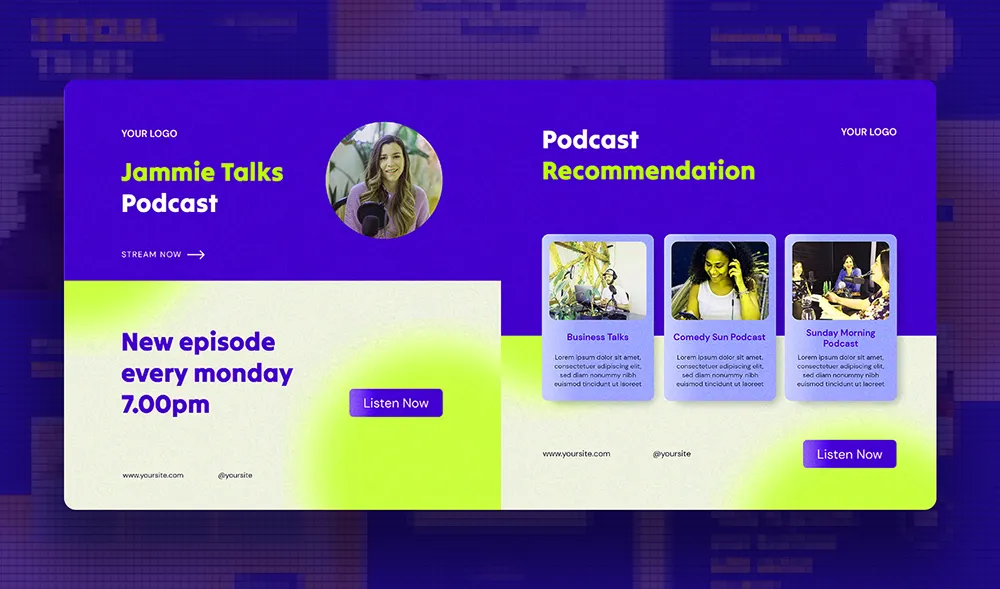 Free Podcast Instagram Post Template PSD