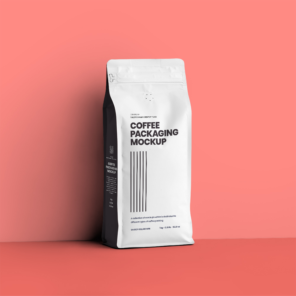 Download Free Side Gusset Pouch Coffee Mockup PSD