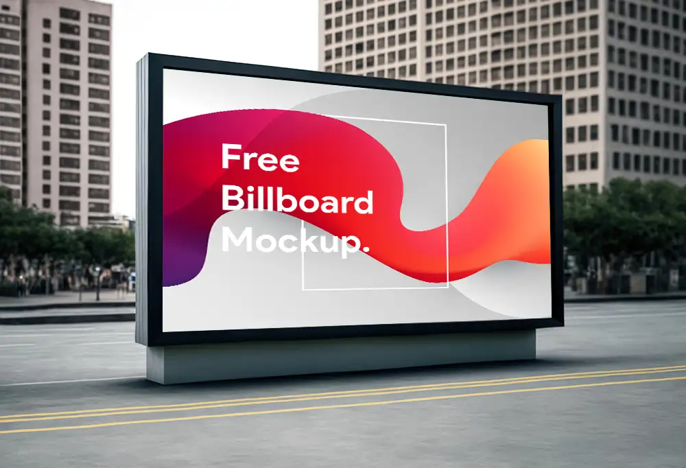Free Advertising Billboard Mockup 2