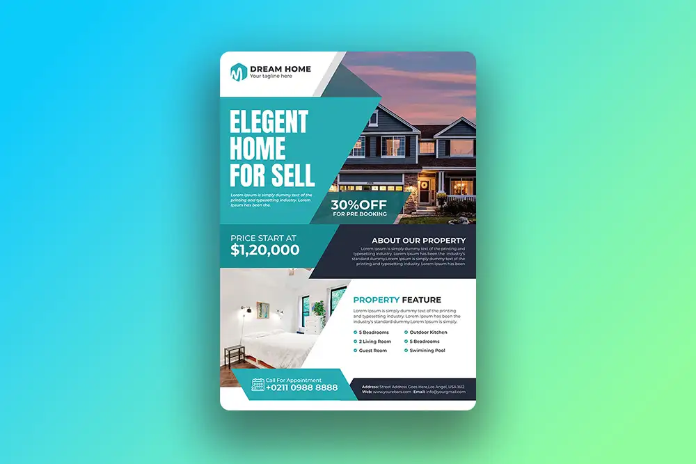 Free Real Estate Flyer Template PSD Download
