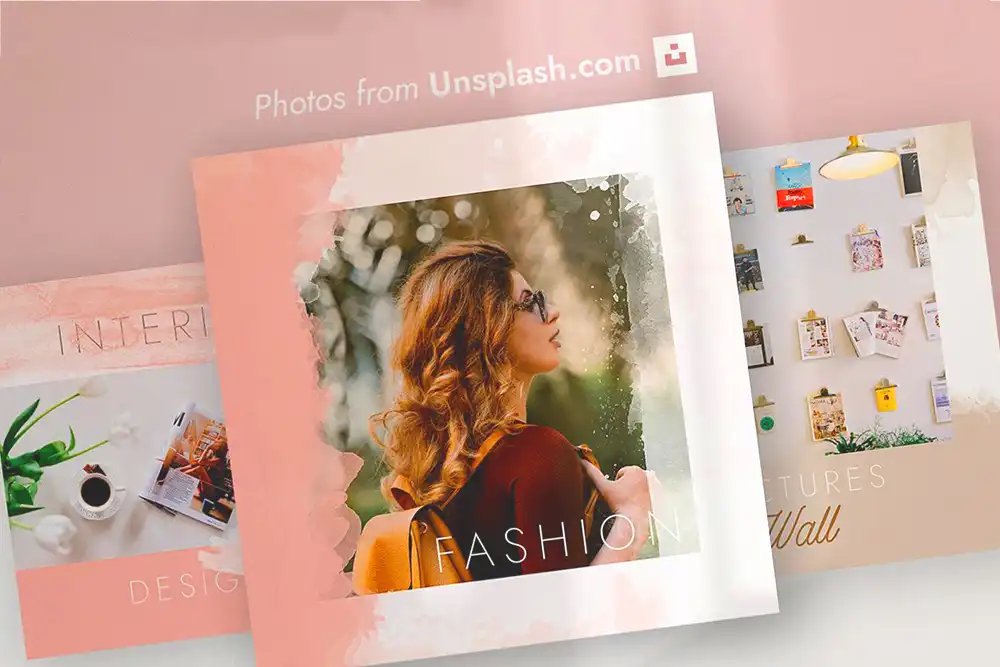 Instagram post template psd free download