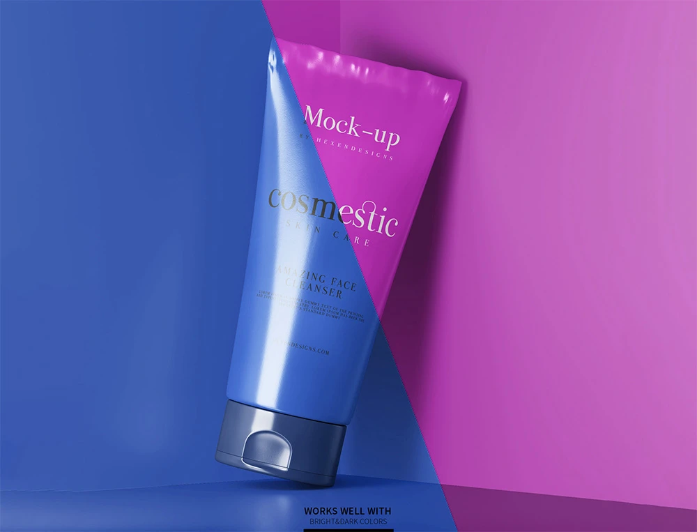 Cosmetic Tube Mockup Free PSD Download