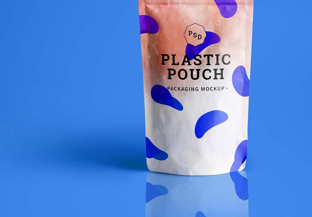 Download Free Plastic Pouch Packaging MockUp