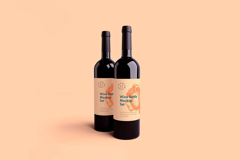 Download Free Wine Bottle Mockup PSD