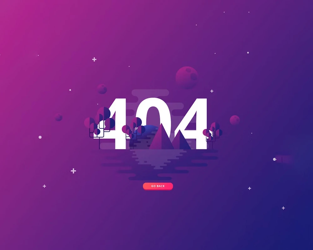 Free Abstract 404 Page Template Illustrator