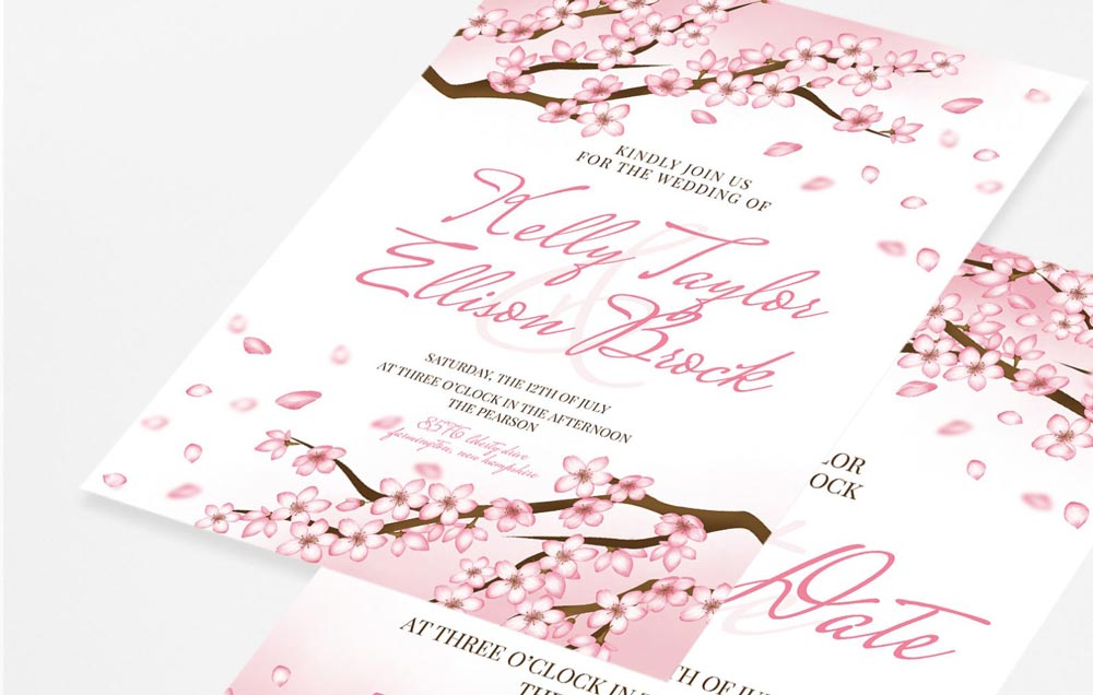 Sakura-Petals-Wedding-Invitation-PSD-Template