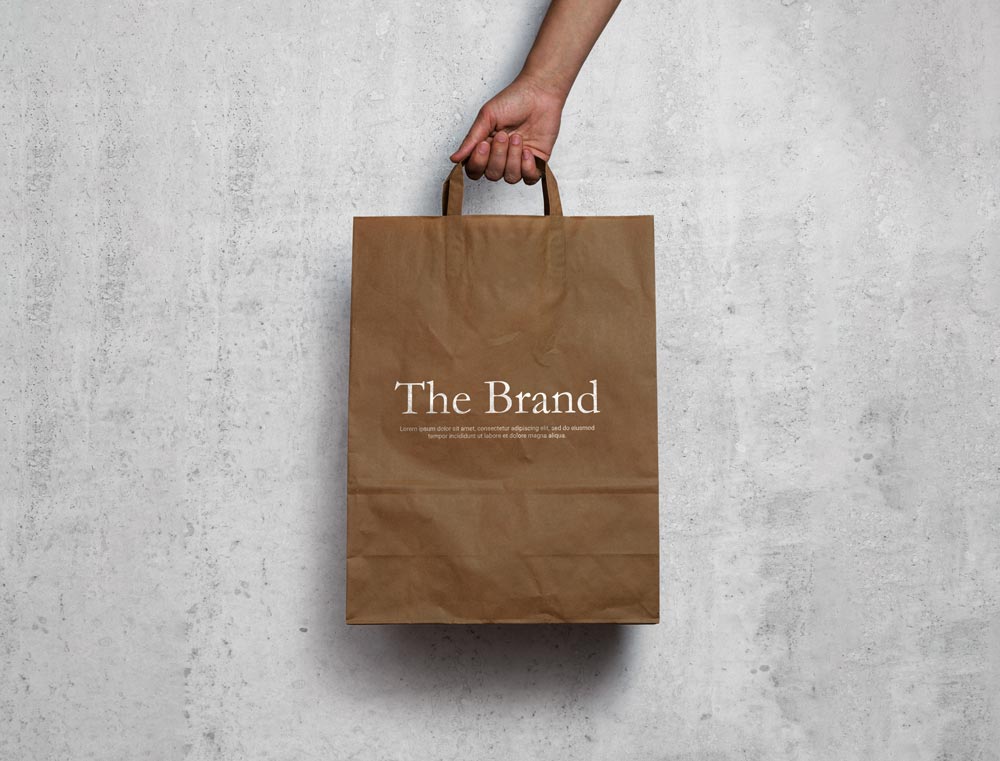 Craft Paper Bag Mockup - Free PSD Download! - Graphic Shell