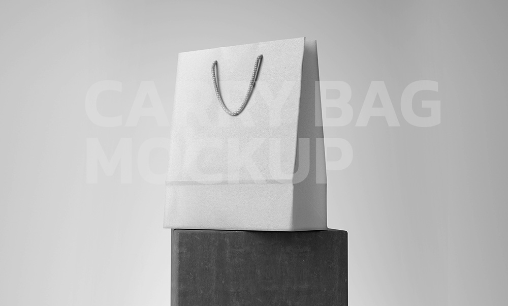 Download Paper Carry Bag Mockup Free PSD