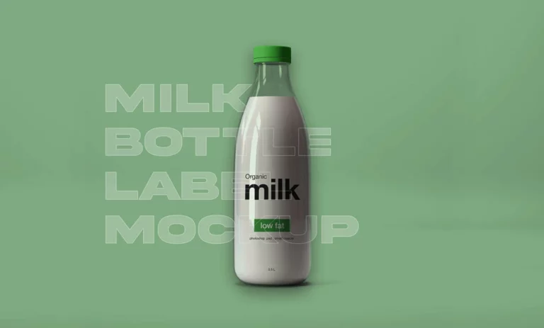 Frosted Plastic Milk Jug Mockup - Free Download Images High