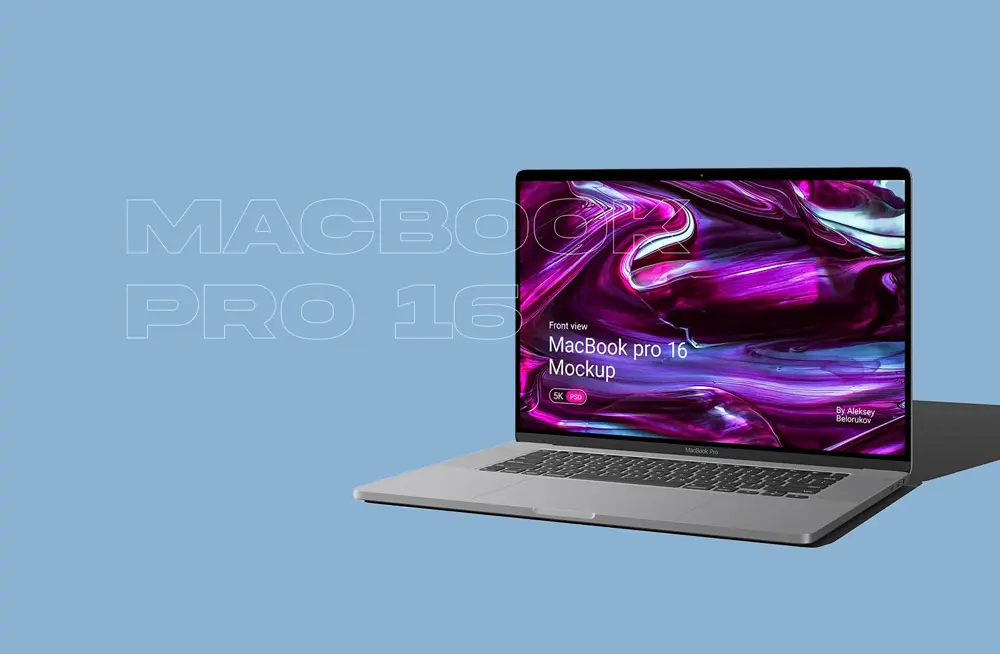 Free-Macbook-Pro-16-2020-Mockup-V4-Front-View